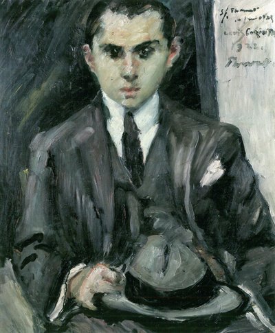 Thomas mit Hut in der Hand von Lovis Corinth